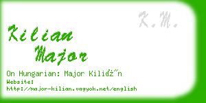 kilian major business card